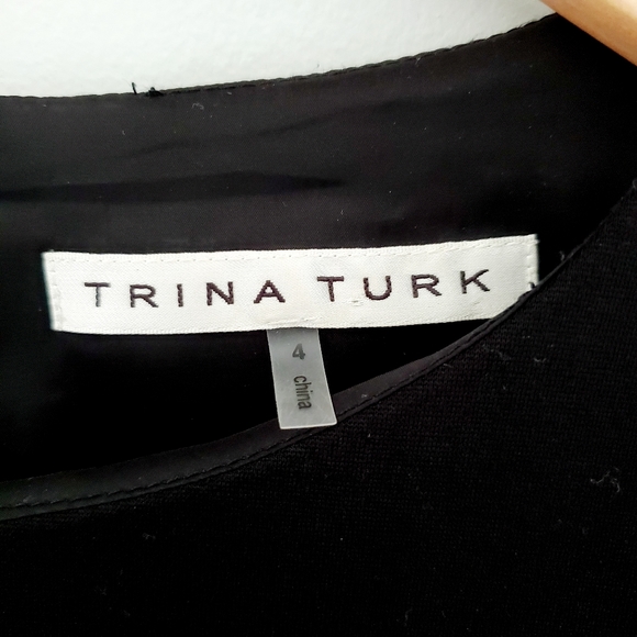 Trina Turk black tan colorblock sheath dress - Picture 8 of 10